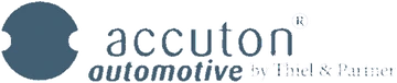 Accuton logo — car audio brand stocked by Han Revolution Singapore