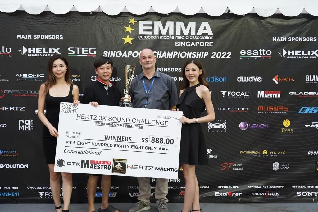 Winning the Hertz 3K Sound Challenge at EMMA Singapore 2022