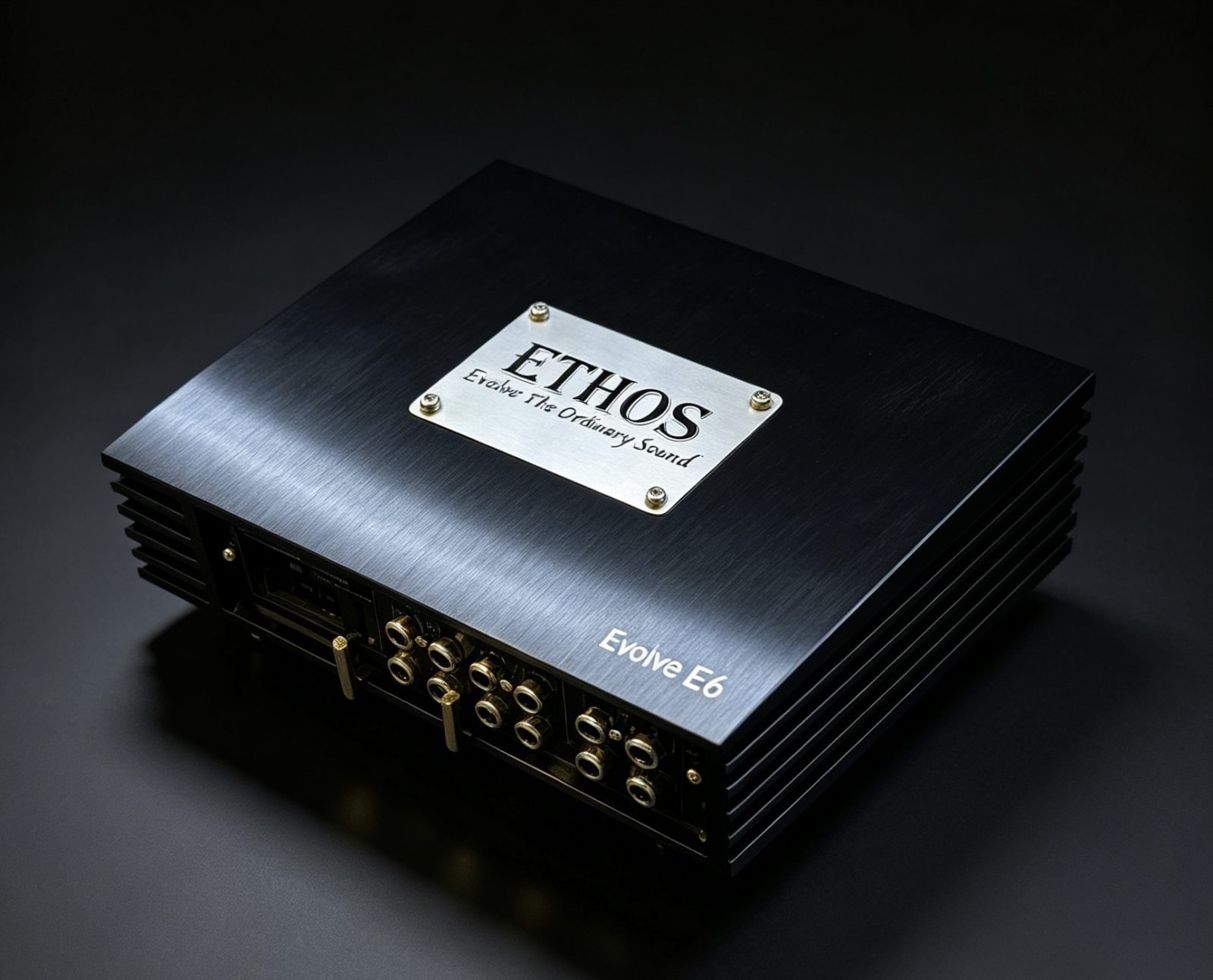 Ethos E6 ethos e6 class ab compact dsp 8-channel amplifier with a built-in 6-channel digital signal processor (dsp), bluetooth audio streaming supplied in the Platinum car audio package