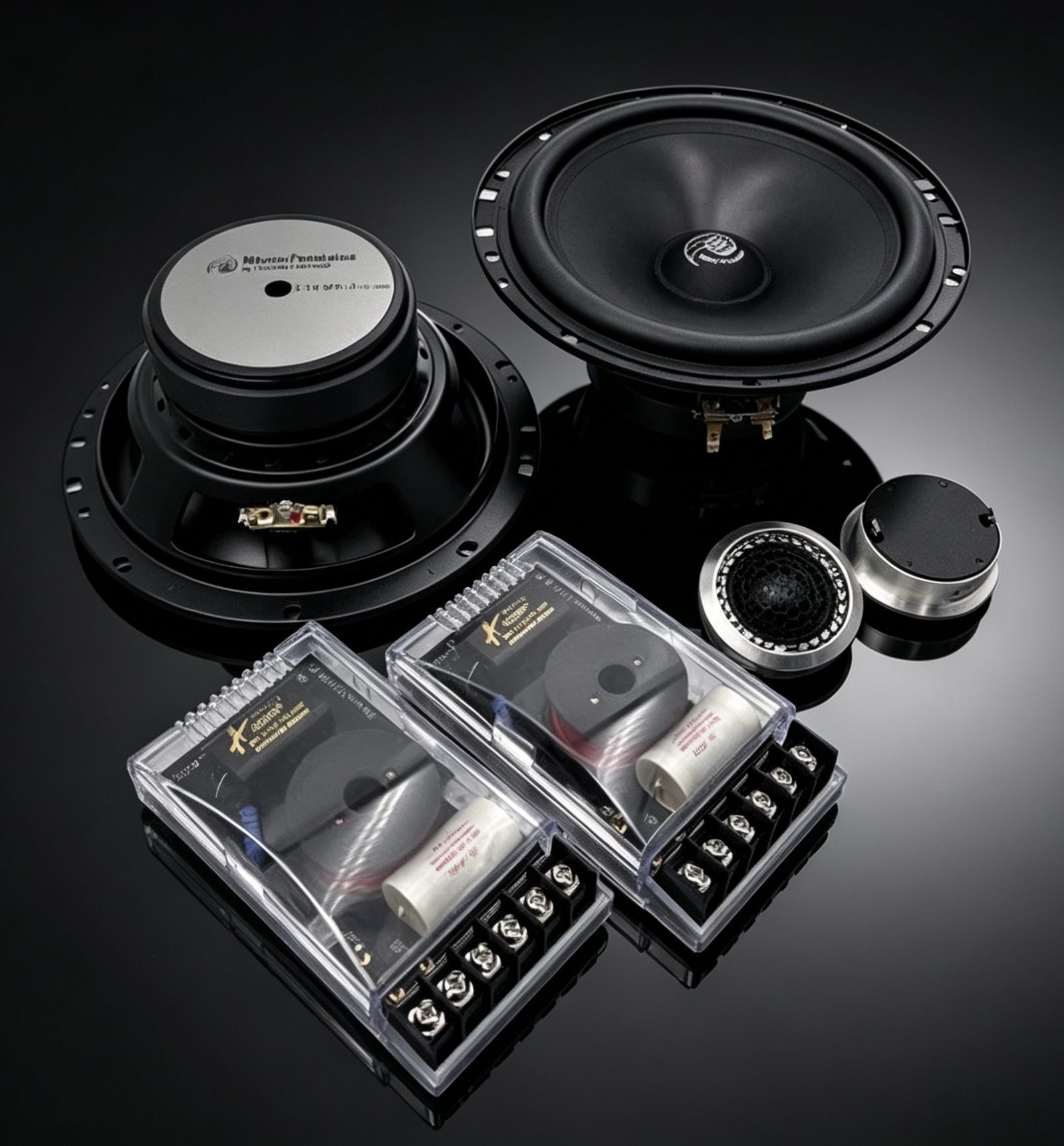 Micro-Precision 3 Series micro precision 3 series 2 way component system supplied in the Titanium car audio package